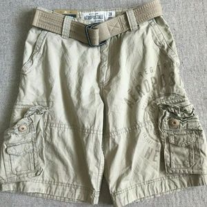Aeropostale Mens Belted Cargo Shorts Size 28‎ NEW